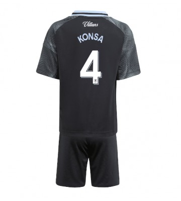 Aston Villa Ezri Konsa #4 Seconda Maglia Bambino 2025-26 Manica Corta (+ Pantaloni corti)